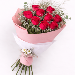 Alternative view of Ramo de 12 Rosas Redondo