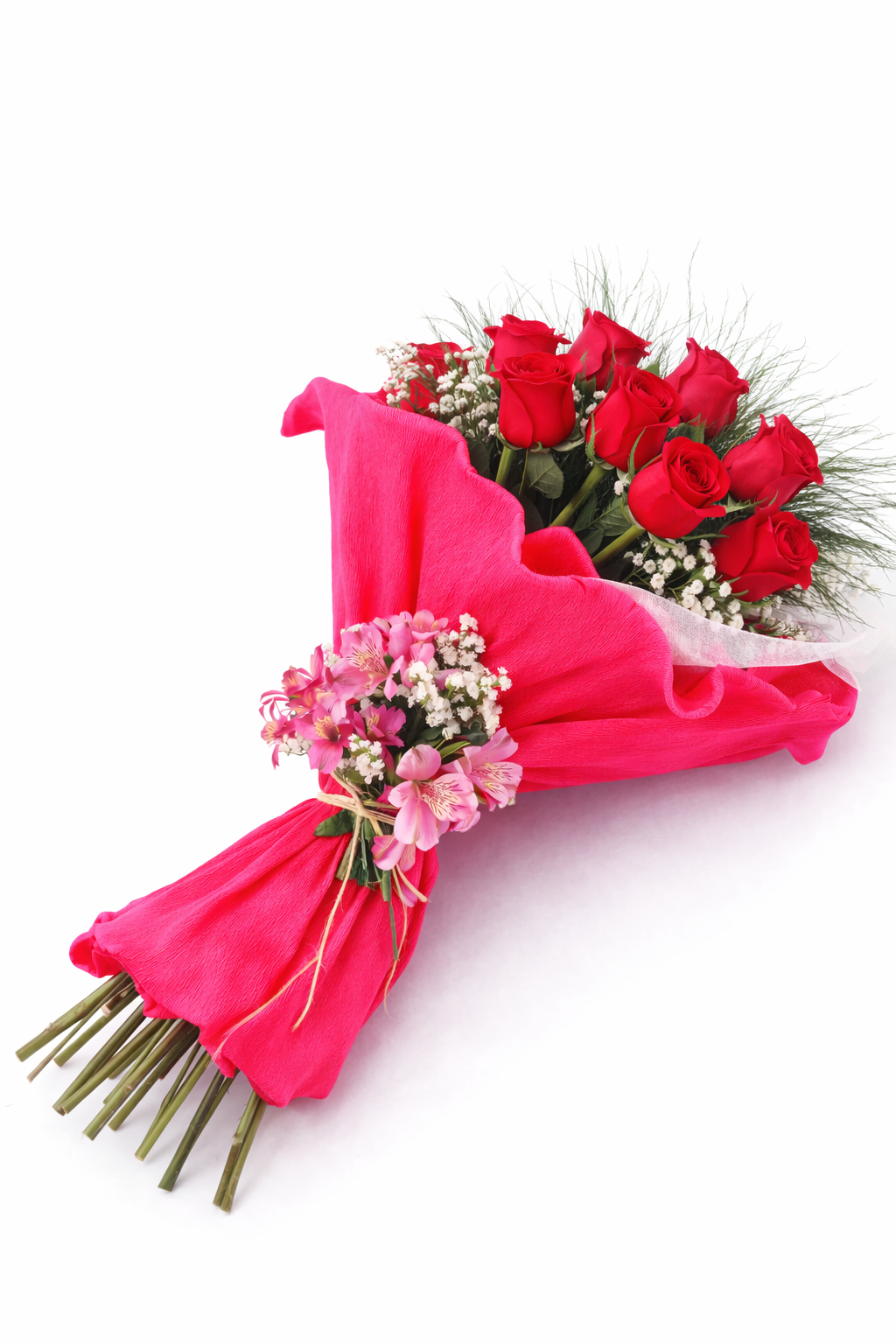 Ramo con 12 rosas crepe - Image 3