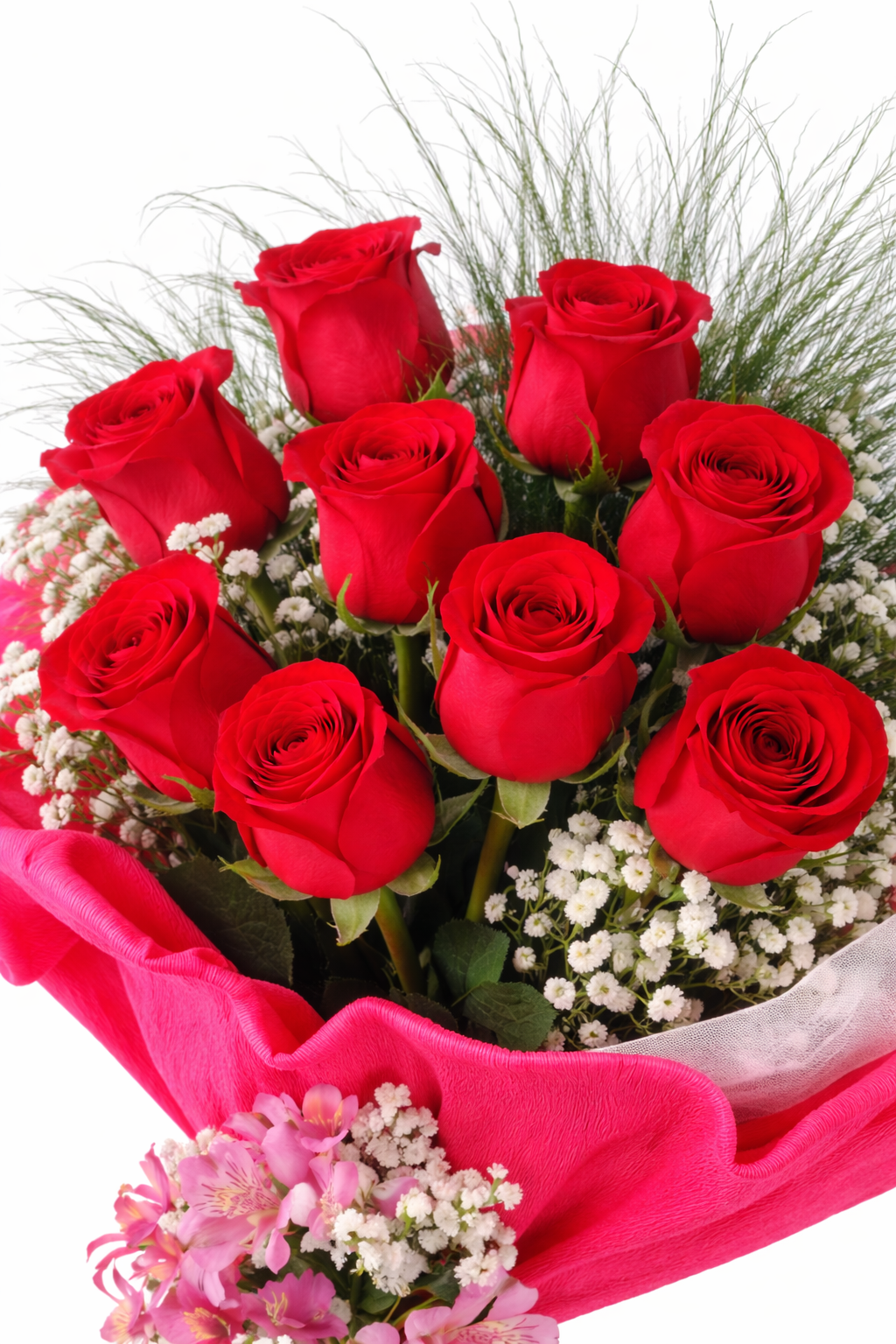 Ramo con 12 rosas crepe - Image 2